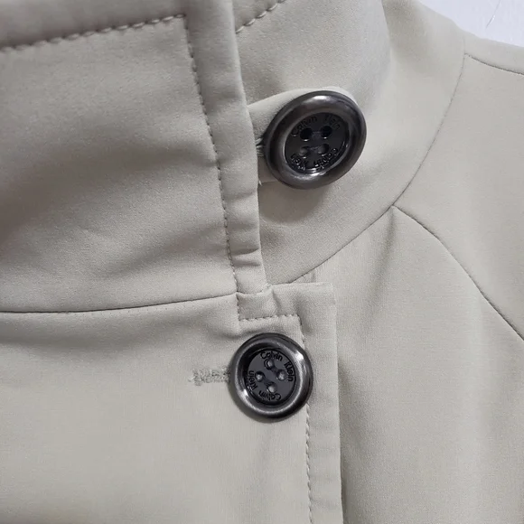 CALVIN KLEIN BEIGE Rain Trench Coat - Picture 7 of 12